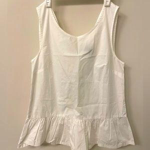 Jcrew womens Cotton peplum tank
